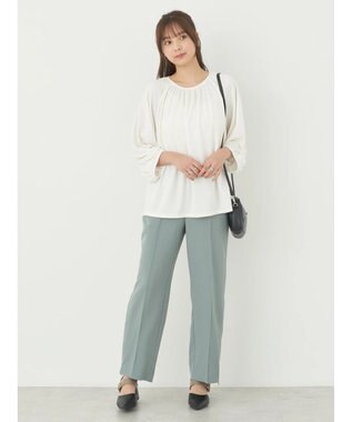 earth music&ecology パフスリーブカットソー Ivory