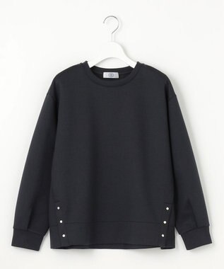 J.PRESS LADIES L 【WEB限定カラーあり】ダンボールニットジャージー カットソー ブラック系