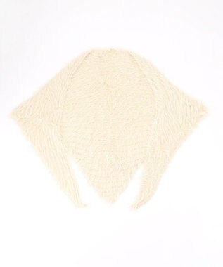 NAVE 【ReNAVE・洗える】メルティーシャギーニット ストール ホワイト系