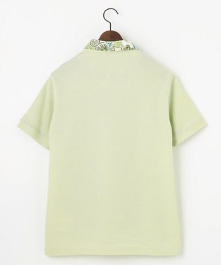 JOSEPH ABBOUD ギフトに！【老舗アロハブランドとコラボレーション】カハラ アロハ ダディ ポロシャツ ライトグリーン×ライム襟