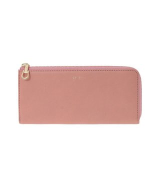 genten 【福財布】アルモニア L字ファスナー長財布 モーブピンク