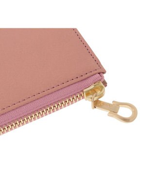 genten 【福財布】アルモニア L字ファスナー長財布 モーブピンク