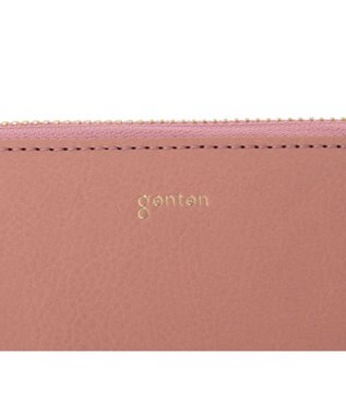 genten 【福財布】アルモニア L字ファスナー長財布 モーブピンク