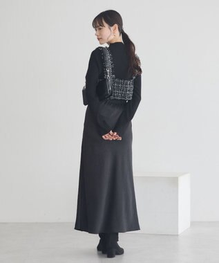 earth music&ecology ハイネックリブニットプルオーバー Black