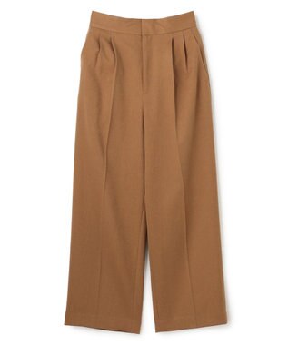 uncrave プルーフウールライクツイル ワイドパンツ キャメル