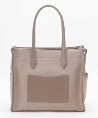 Y'SACCS バインダーキャンバスA4トートバッグ グレージュ