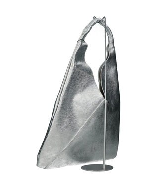 INTER-CHAUSSURES 【ANDREA CARDONE】ソフトカーブ ワンハンドルバッグ（ワイド） シルバー