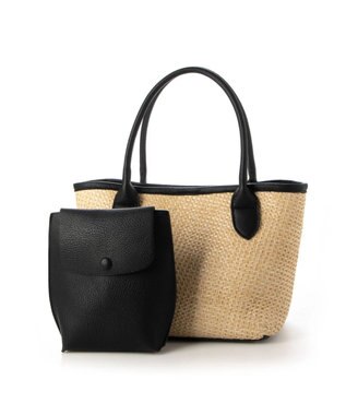 UNBILLION cachecache スマホショルダー付ポリプロピレンwayトート ブラック