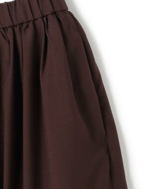 UNFILO エアリー ギャザースカート ブラウン