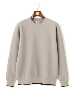 J.PRESS MEN 【WEB・一部店舗限定】クルーネックカノコ ニット ライトグレー系