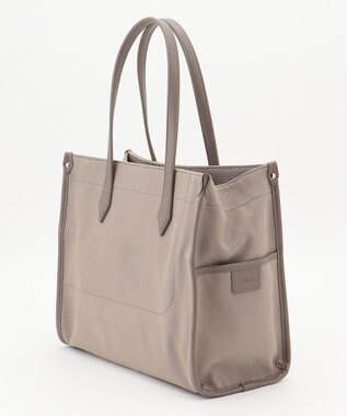 Y'SACCS バインダーキャンバスA4トートバッグ グレージュ