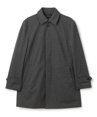 JOSEPH HOMME ムリネジャガードジャージー　ステンカラーコート グレー系