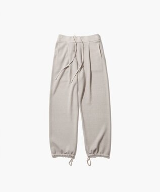 ATON VINTAGE KNIT | イージーストレートパンツ BEIGE