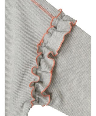 Green Parks ・Ｄｏｕｂｌｅ　Ｆｌａｇｓ　ワッフルカラーｓｔロンＴＥＥ Gray Mixture