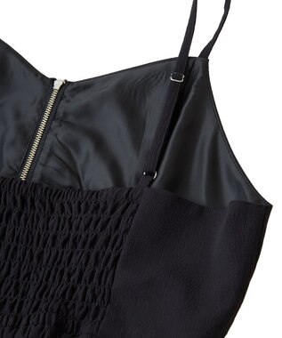 earth music&ecology ミニフリルフロントジップロンパース Black