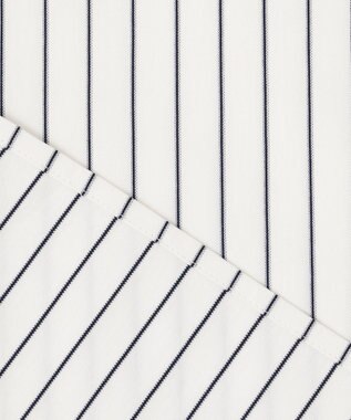 自由区 【洗える】ストレッチシャーティング ベーシック シャツ アイボリー系1