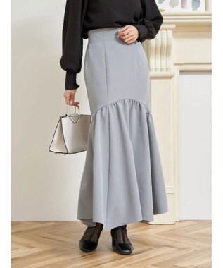 earth music&ecology ギャザー切替マーメイドスカート