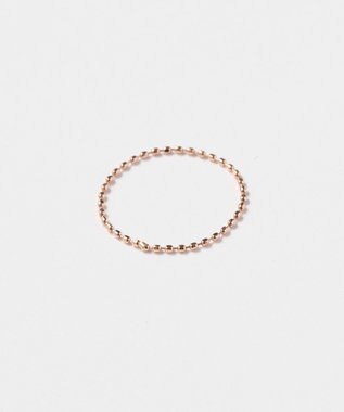 Phoebe 【K10RG】カットボールチェーンリング　ローズゴールド/BOXつき　3号/7号/11号/13号 ローズゴールド