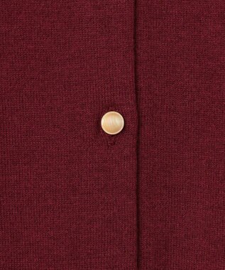 ANY SIS 【ウールブレンドシリーズ】ベーシック カーディガン ボルドー