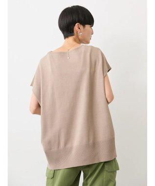 AMERICAN HOLIC 前振りニットフレンチスリーブプルオーバー Mocha