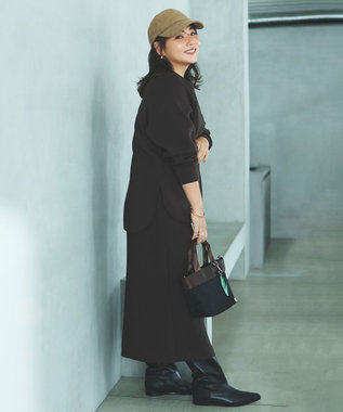 【野呂佳代さん着用】BEAUTY FORM JERSEY Iラインスカート