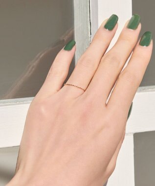 Phoebe 【K10RG】カットボールチェーンリング　ローズゴールド/BOXつき　3号/7号/11号/13号 ローズゴールド