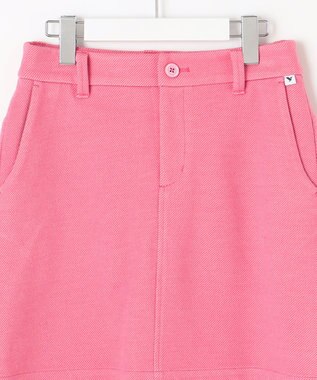 23区GOLF 【WOMEN】【手洗い可】クロスサーモツイル 台形 スカート ピンク系