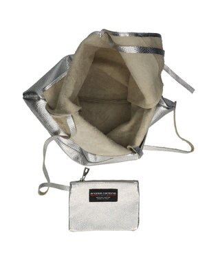 INTER-CHAUSSURES 【ANDREA CARDONE】ソフトカーブ ワンハンドルバッグ（ワイド） シルバー