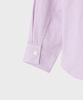 LENO SKIPPER SHIRTS CANDY STRIPE / スキッパーブラウス PINK