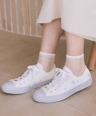 earth music&ecology 【予約】【別注】 CONVERSE×earth ALL FLW OX オフホワイト