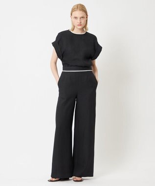 BEIGE， 【S-size】CHESTNUT / ノーカラーブラウス Black