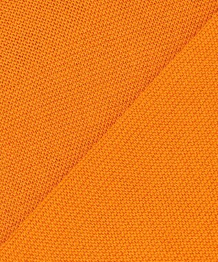 ANY L アクリルガーターポロ衿ニット マリーゴールド