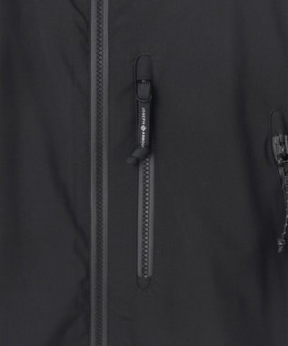 JOSEPH ABBOUD MOUNTAIN 【ECO撥水/耐水性/透湿/防水素材/ストレッチ/軽量/ライナードッキング対応】ボイルドポリエステル マウンテンシェルパーカー ブラック系