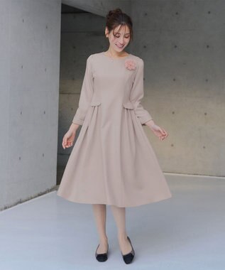 Tiaclasse 【XSサイズ追加・新色追加】サイドフラップワンピース グレージュ