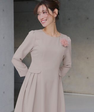 Tiaclasse 【XSサイズ追加・新色追加】サイドフラップワンピース グレージュ