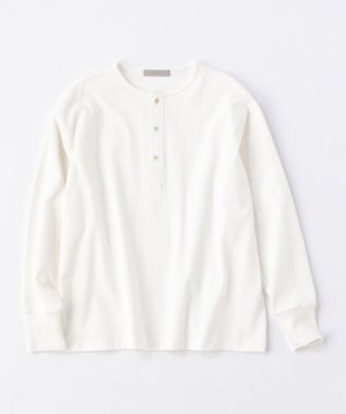 UNFILO MENS コットン ヘンリーネックTEE [23年秋冬商品] シロ