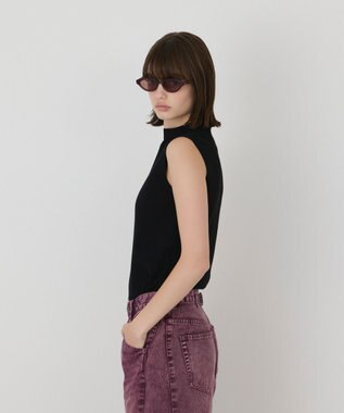 GRACE CONTINENTAL ハイネックニットトップ ブラック
