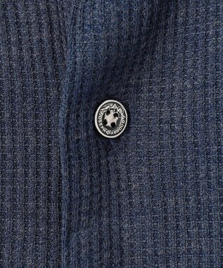 JOSEPH ABBOUD MOUNTAIN 【サスティナブル/吸水速乾】ドライミックスメリノポロ ダルブルー系