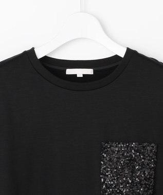 自由区 S スパングルポケットＴシャツ ブラック