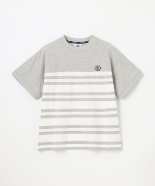 J.PRESS KIDS 【140-170cm】 ボーダービックシルエットＴシャツ グレー