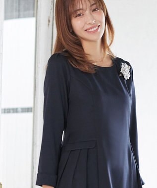 Tiaclasse 【XSサイズ追加・新色追加】サイドフラップワンピース ネイビー