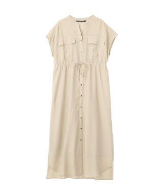YECCA VECCA ミリタリースキッパーシャツワンピース Beige
