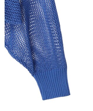 earth music&ecology メッシュボレロ Blue