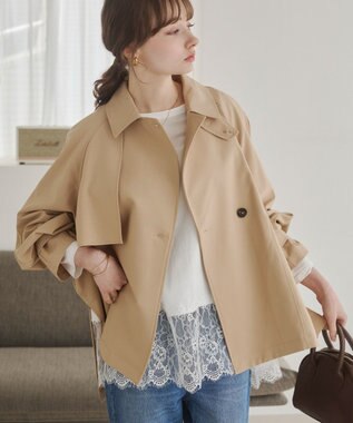WEGO 【ANGIE VINTAGE】裾レースドッキングロンT ホワイト