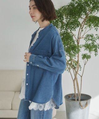 WEGO 【ANGIE VINTAGE】裾レースドッキングロンT ホワイト