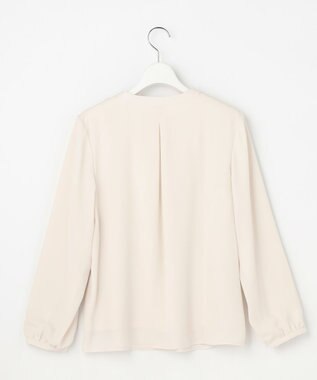 ANY SIS L 【裏起毛】エニポカ バンドカラー ブラウス アイボリー