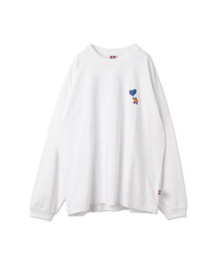 WEGO 【ユニセックス着用ITEM】別注ベンデイビスプランプロゴT（LS） ホワイト