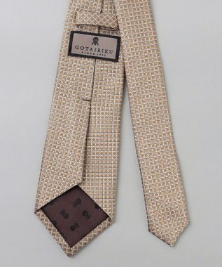 GOTAIRIKU GOTAIRIKU別注【日本製】シルク ネクタイ_格子柄 ブラウン系8