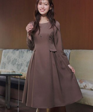 Tiaclasse 【XSサイズ追加・新色追加】サイドフラップワンピース ピンクブラウン