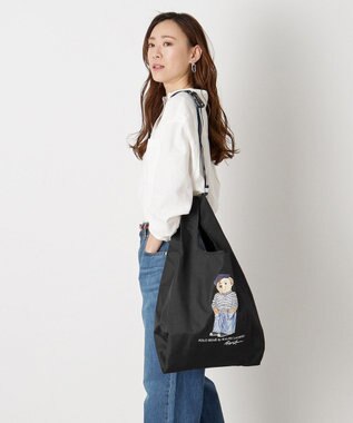 MOONBAT 【2WAY/撥水】POLO RALPH LAUREN(ポロ ラルフローレン)  ベルト付きレインバッグ フレンチベア ブラック